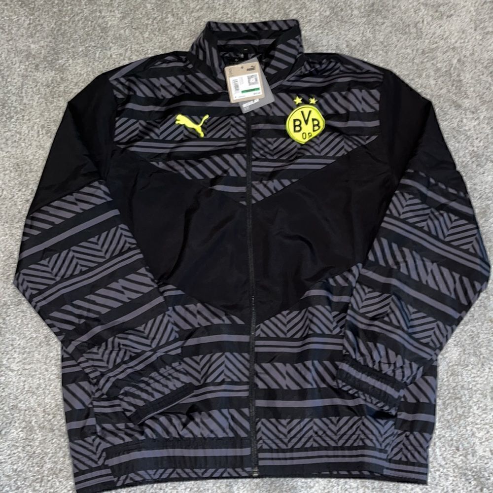 Puma Borussia Dortmund Football Soccer Jacket BVB Bundasliga UEFA Champions Cup